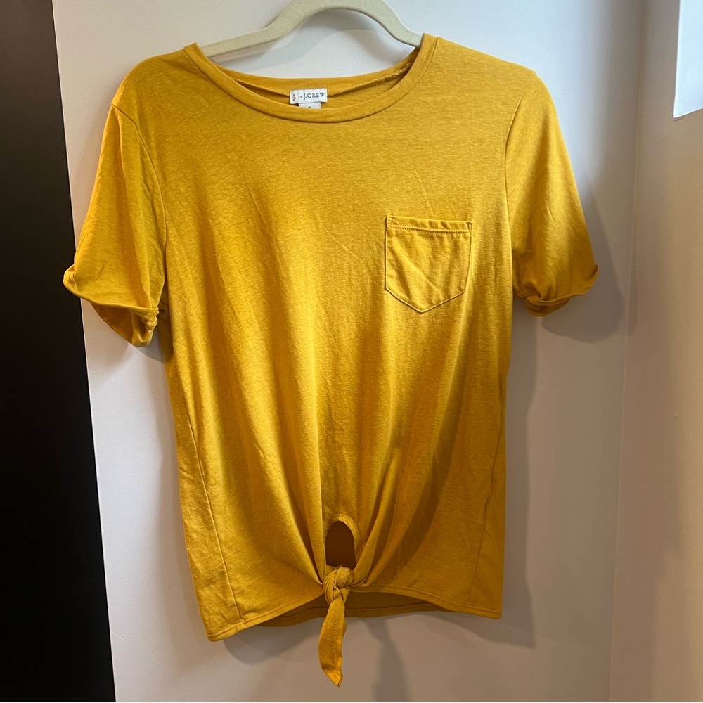 J. Crew t-shirt with tie bottom